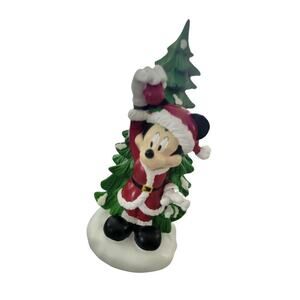 Disney‎ Mickey Mouse Santa Figurine Christmas Tree Home Decor Resin 12 Inch NEW